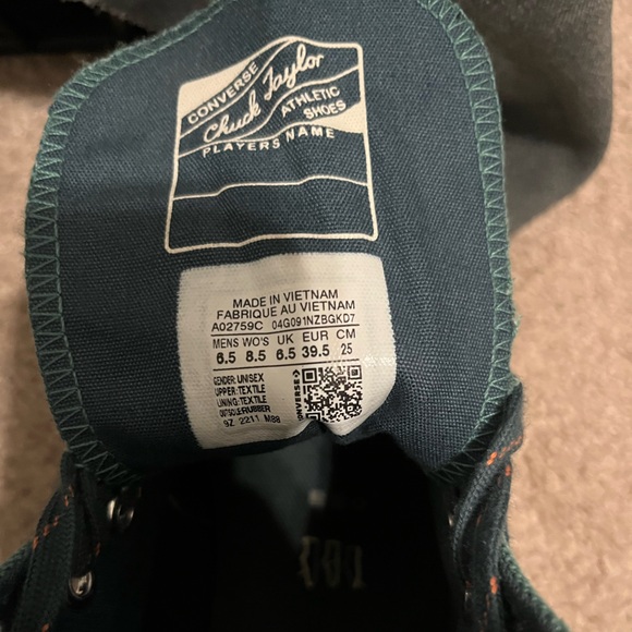 Converse Chuck 70 Hi, Size 8 Womens/6.5 Mens “Color Fade-Algae Coast” - Picture 11 of 11